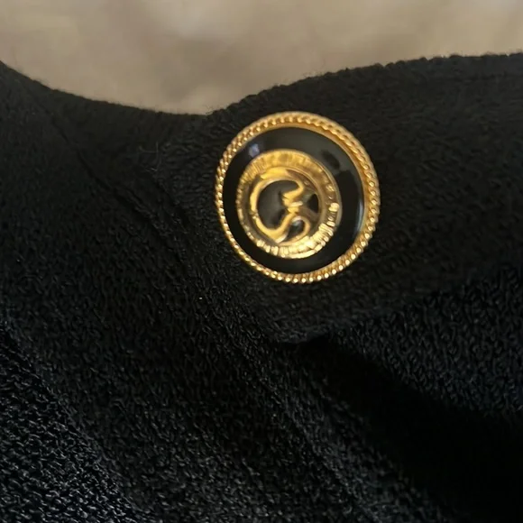 St. John Knitted Black cardigan size medium